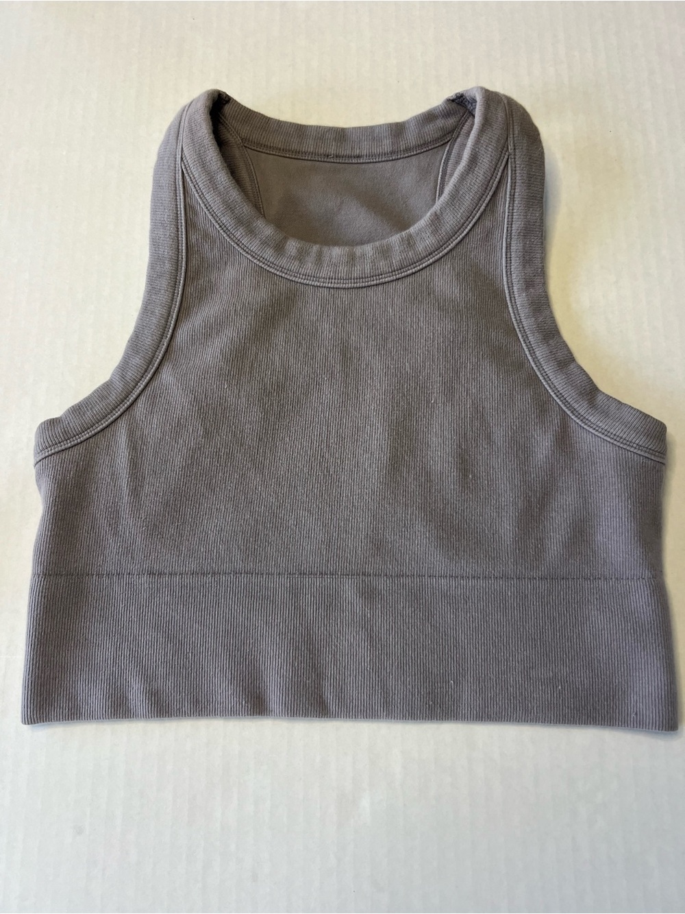 Alo Yoga Seamless Delight High Neck Workout Top Gray Size M
